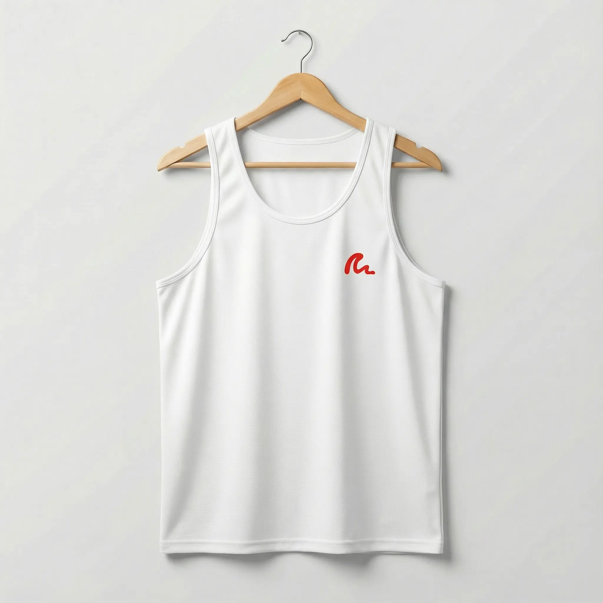 Realistic White Tank on Hanger Summa Surf US Tank Top (White) - Image 1