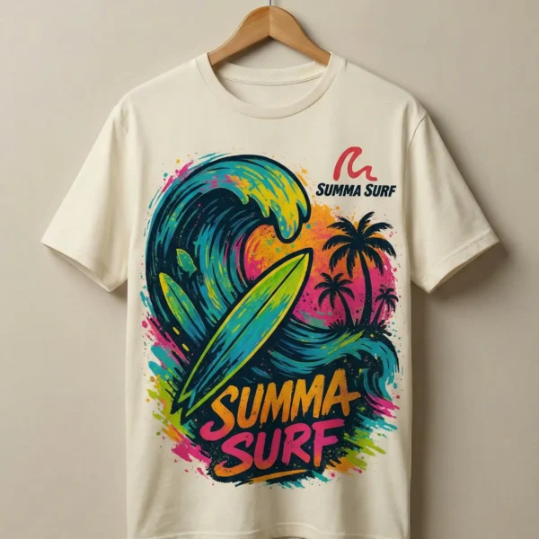 Surfing Vibe T-Shirt – Summa Surf US (Design no.1)