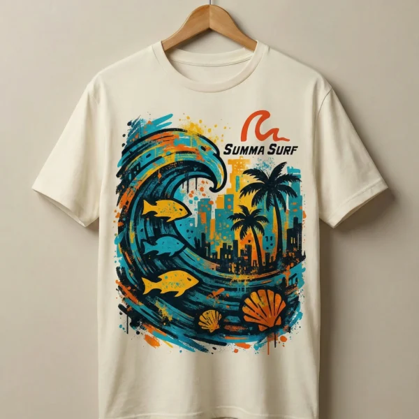 Surfing Vibe T-Shirt – Summa Surf US (Design no.2)