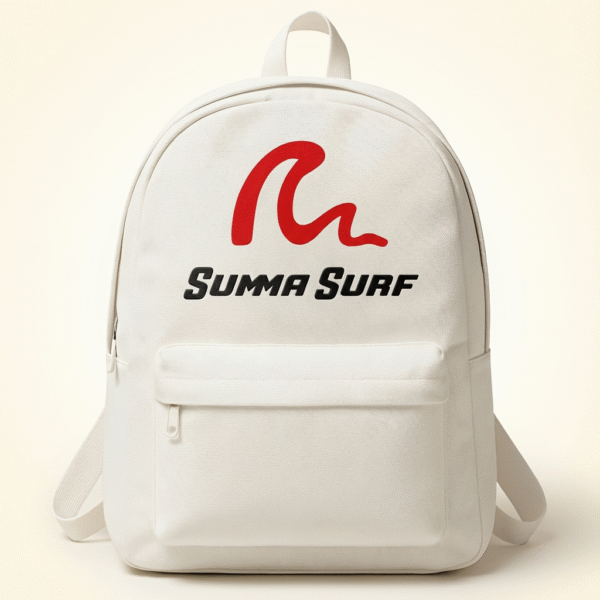 Summa Surf US — Premium Small-Size Backpack (White)