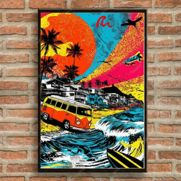 Summa Surf US – Premium Surfing Wall Poster (Design 06)