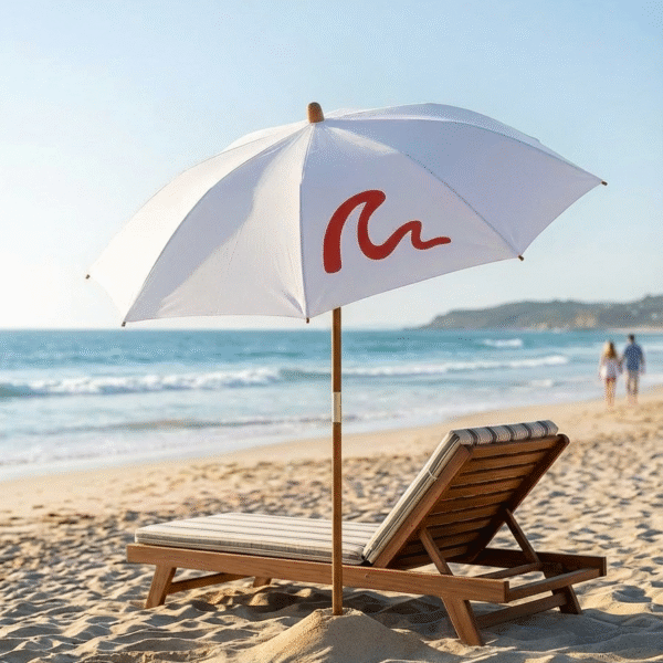 Summa Surf — Premium Beach Umbrella (White)